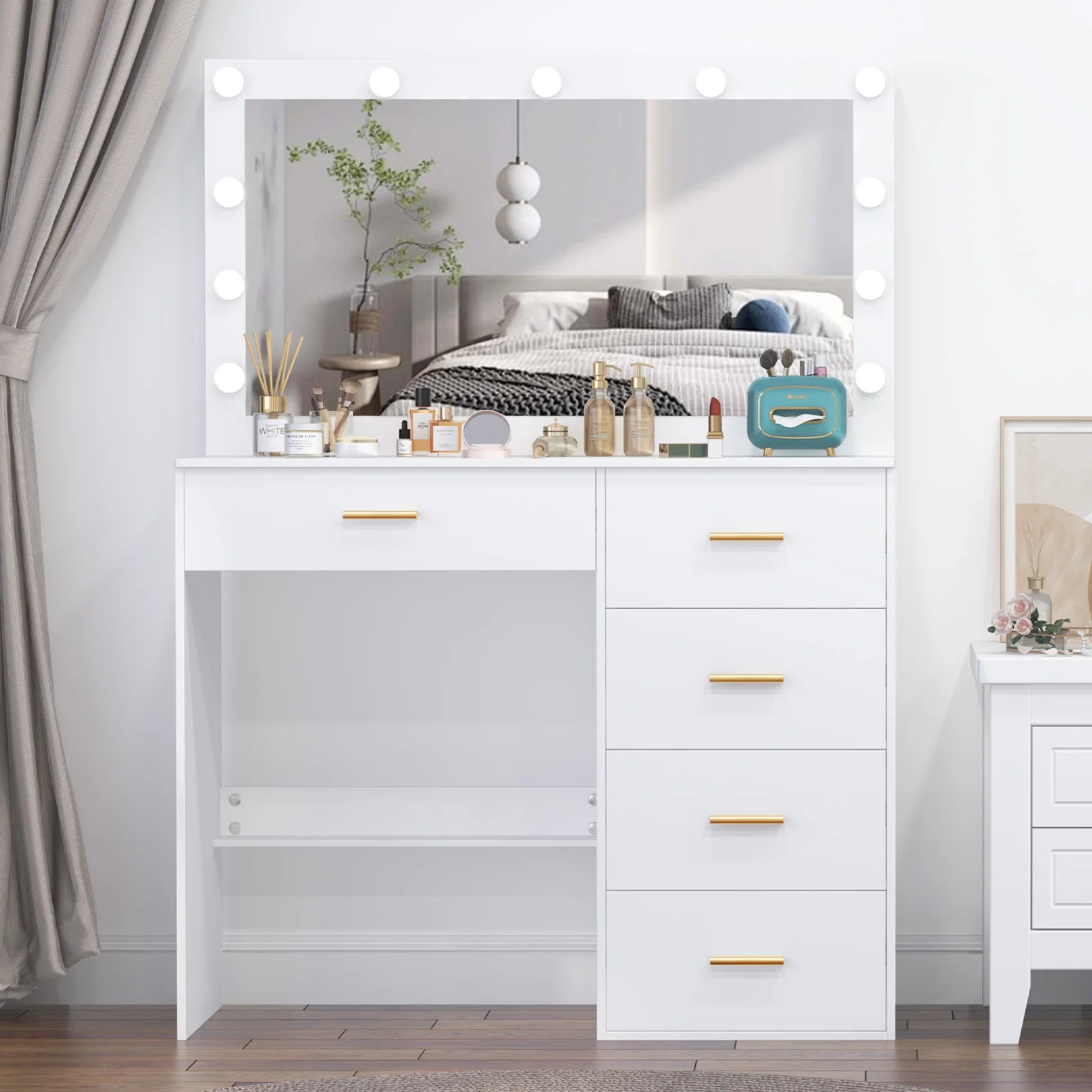 11 LED-lampor, sminkbord