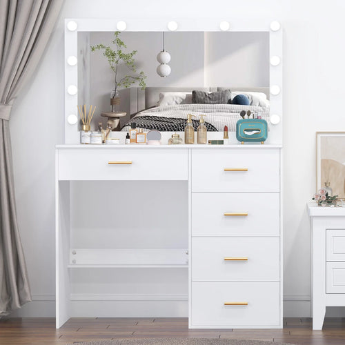 11 LED-lampor, sminkbord