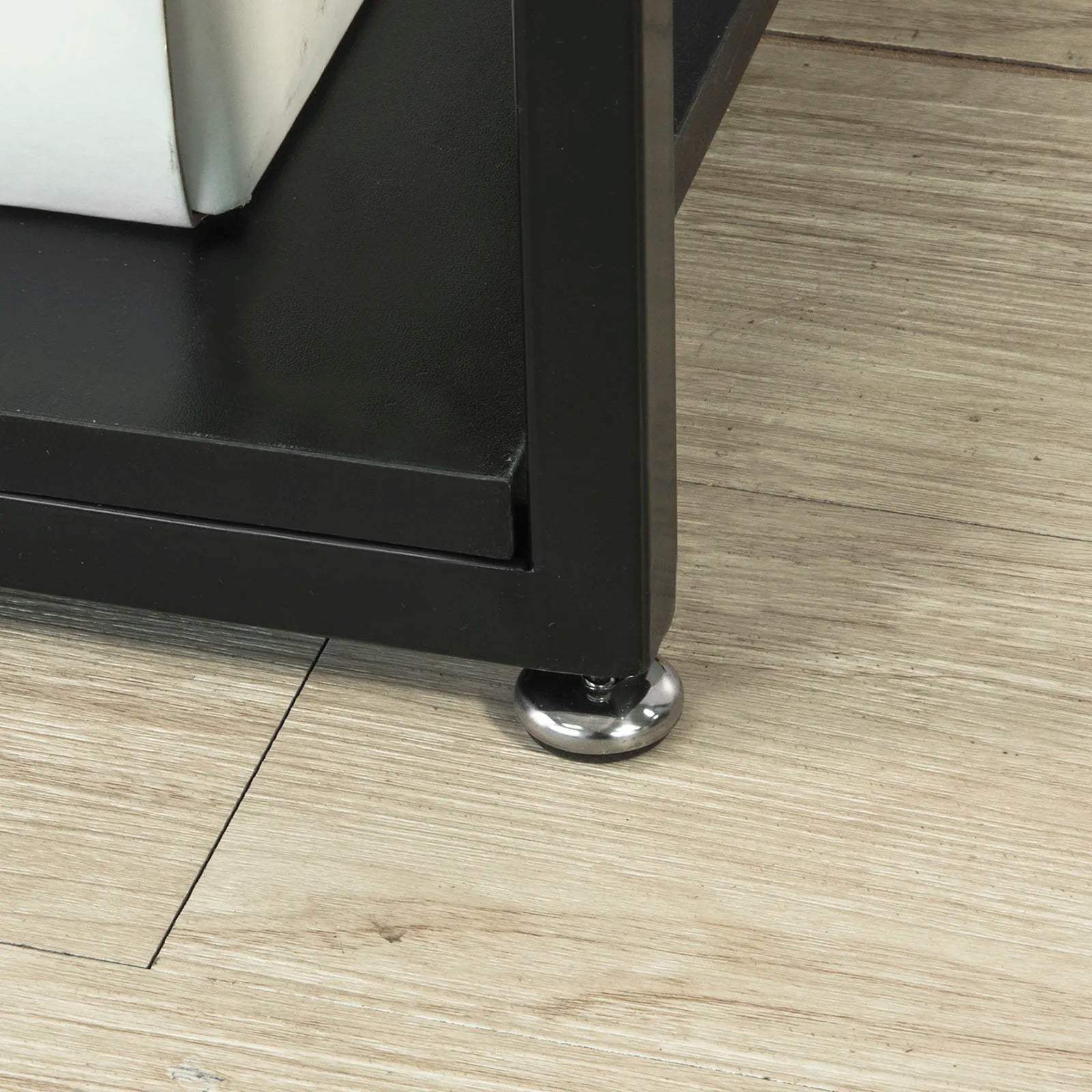 Sidobord med glasskiva soffbord