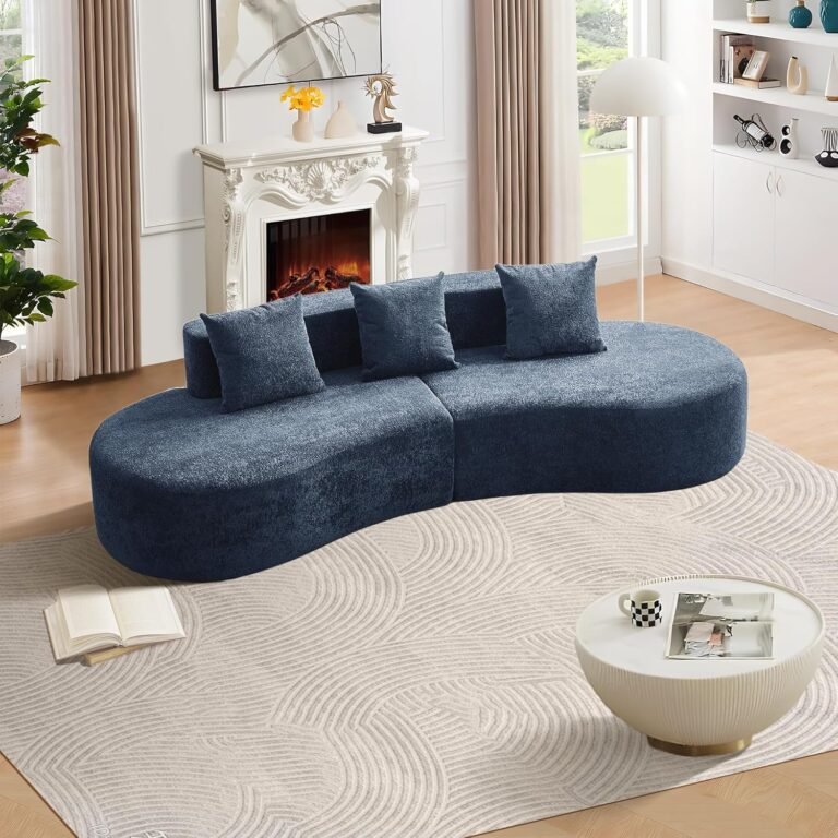 Curved Couch, Mid Century Modern Half Moon Sofa - MDS-S077-4